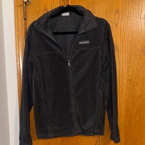 Columbia Charcoal Full-Zip Fleece Jacket